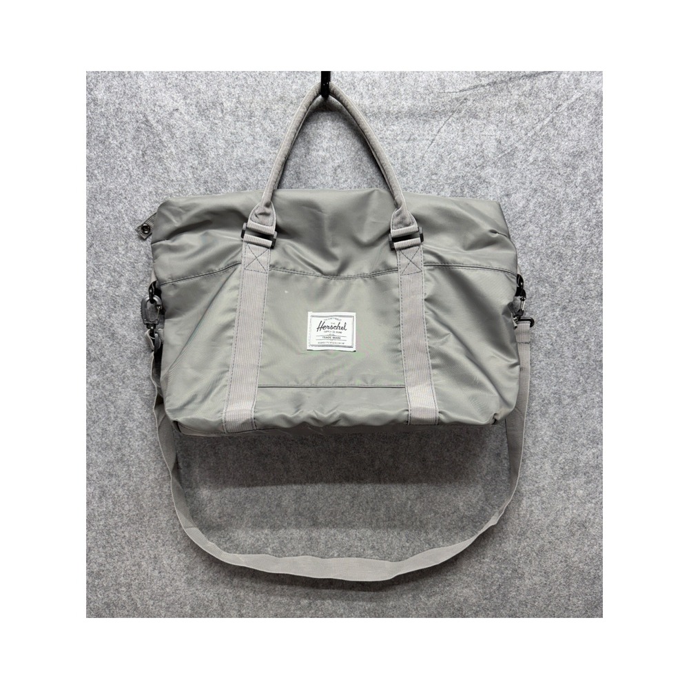 Herschel Supply Co Strand Duffle Bag Grey Nylon Weekend Travel Gym Carryall